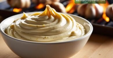 mayonesa de ajo ahumado