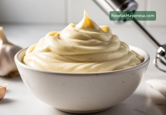 Mayonesa Casera de Ajo con minipimer