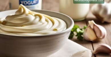 mayonesa de ajo con yogur griego