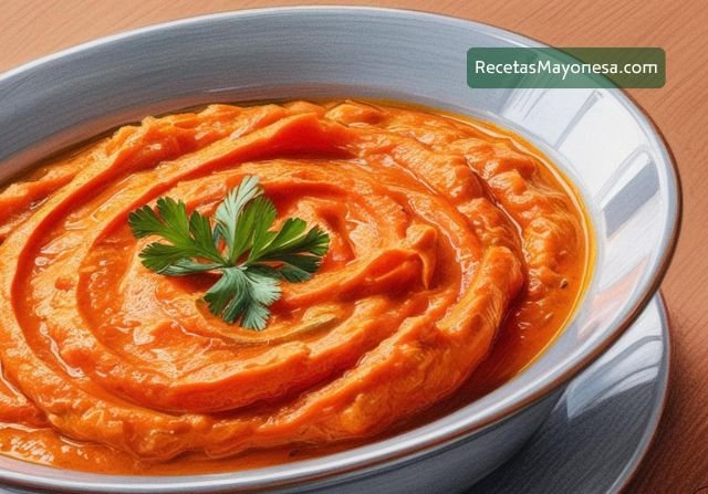 mayonesa de zanahoria sin huevo