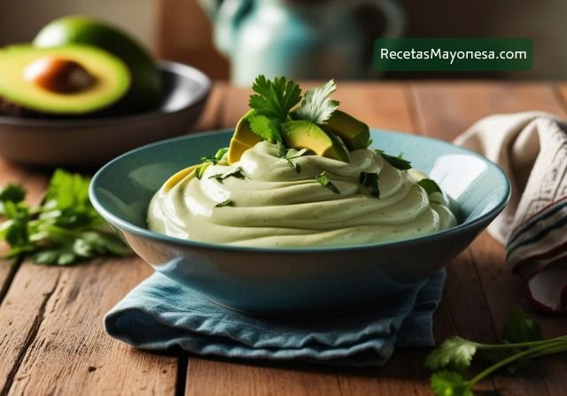 mayonesa aguacate sin huevo