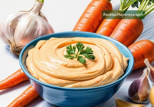 receta de mayonesa de ajo y zanahoria
