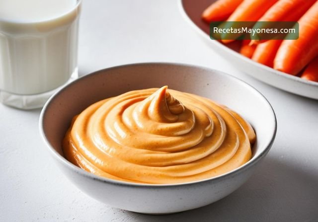 receta de mayonesa de zanahoria y leche