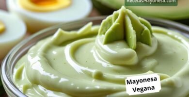 mayonesa de aguacate y huevo duro sin aceite